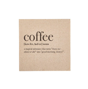 Coffee Definition Cocktail Napkin, 20pk