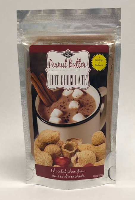 Hot Chocolate Bag 100g, Peanut Butter