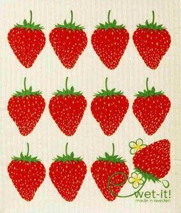 Strawberry Wet-It Swedish Dishcloth