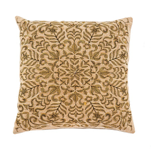 Indaba Flora Embroidered Throw Pillow, 20x20"