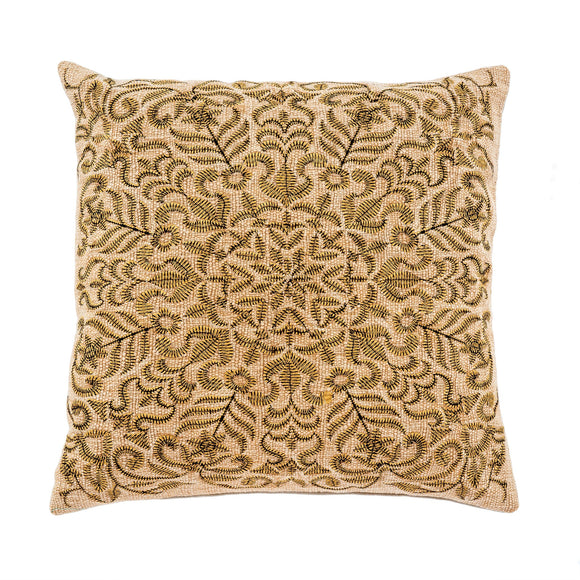 Indaba Flora Embroidered Throw Pillow, 20x20