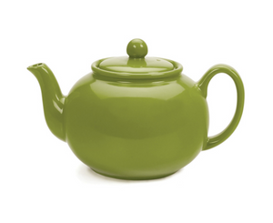 RSVP Stoneware Teapot 42oz, Green