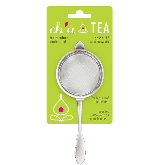 Ch'A Tea Strainer w/Handle, Stainless Steel