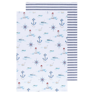 Now Designs Dishtowel Set, 2pc Compass