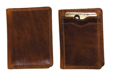 Rugged Earth Leather Card Holder, Style 990017