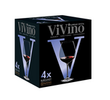 Nachtmann ViVino Burgundy Glassware Set, 4pc 24.5oz