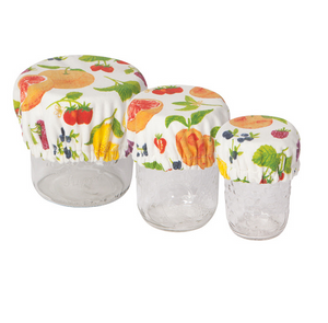 Now Designs Mini Bowl / Jar Covers, 3pc - Fruit Salad