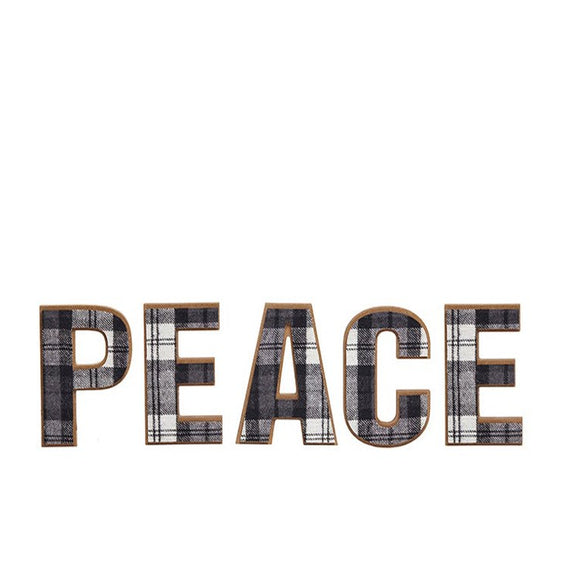 Peace Stand Up Letter Black/White