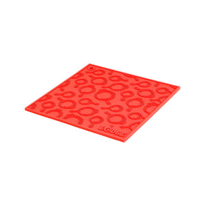 Silicone 7x7" Trivet, Red
