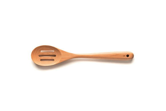Scanwood Beechwood Slotted Spoon, 12