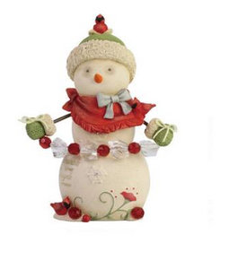 HRTCH A Cardinal's Christmas Snowman Figurine, 5" H