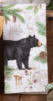 Kay Dee Designs Tea Towel, Pinecone Trails Bear