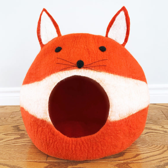 Hamro Felted Cat Cave / Condo - Fox