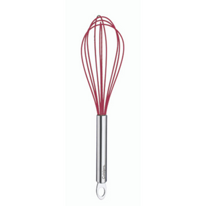 Cuisipro Silicone & S/S Egg Whisk, 10" Red