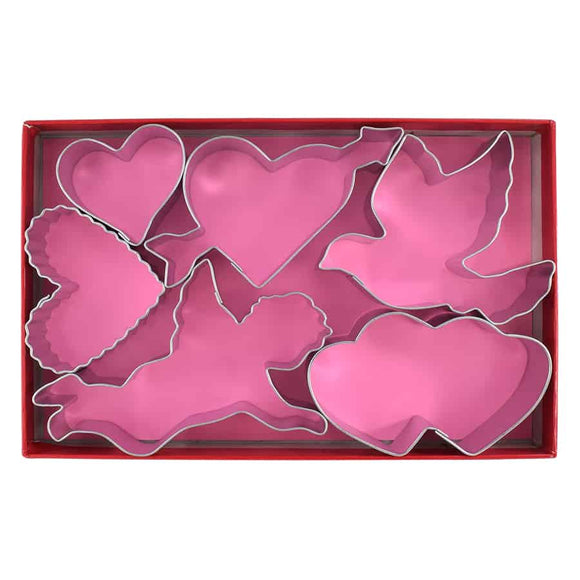 Be My Valentine Cooke Cutter Set, 6pc Tinplated