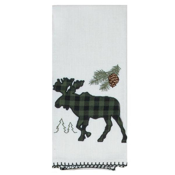 Kay Dee Designs Applique Tea Towel, Woodland Moose