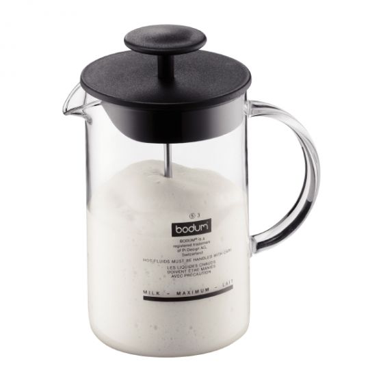 Bodum Latteo Milk Frother with Glass Handle, 0.25 l, 8 oz