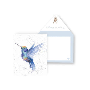 Wrendale Mini-Card, Rainbow (Hummingbird)
