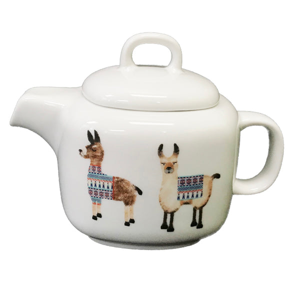 Llama Square Teapot, 14oz