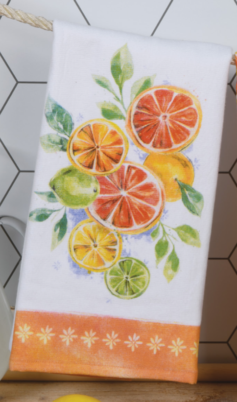 Kay Dee Designs Dual Purpose Terry Towel, Zesty Fruit