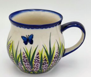 Lavender & Butterflies Large Bubble Mug, 16oz