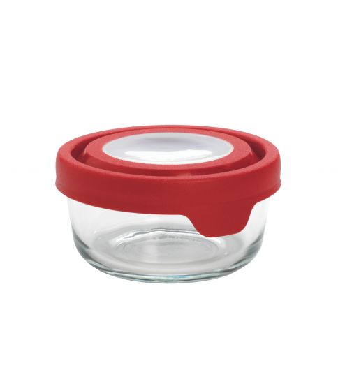 TrueSeal 2 Cup Round Storage Container, Red