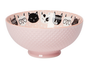Now Designs Feline Fine Stamped Bowl, 8"
