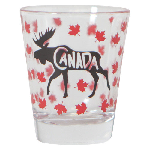 Now Designs Shot Glass, Canada Moose