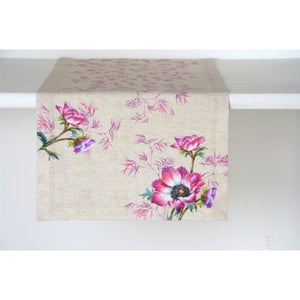 Ava Table Runner, Linen 18x60"