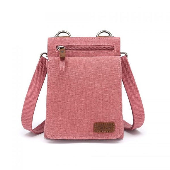 Davan Canvas Shoulder Bag - Pink
