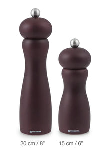 Belle Pepper Mill - Wood Chocolate Finish 8"