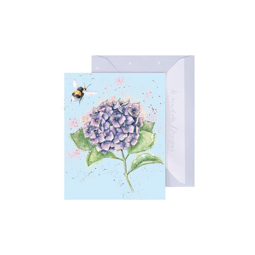 Wrendale Mini Greeting Card, Hydrangeas