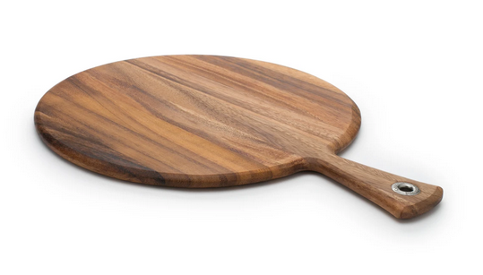 Round Provencale Paddle Board, Acacia Wood 12x16x0.5
