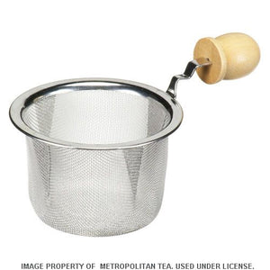Teapot Strainer, 2.5" w/Wooden Handle