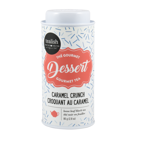 Tealish Caramel Crunch Loose Leaf Tea Tin, 80g/2.8oz