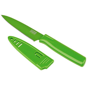 Kuhn Rikon Colori Paring Knife, 4" Green