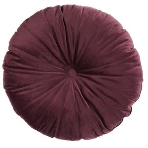 Jo+Me Mandarin Round Cushion, Purple 15"