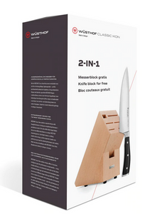 Wusthof Classic Ikon 8" Chef's Knife with 7 Slot Knife Block