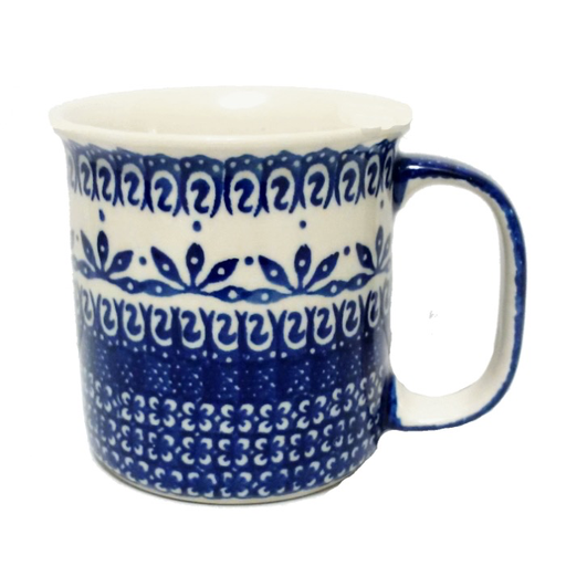 13oz Canadian Mug, Blue on White