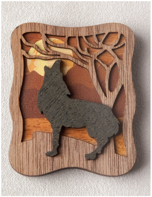 Wolf in Nature Magnet