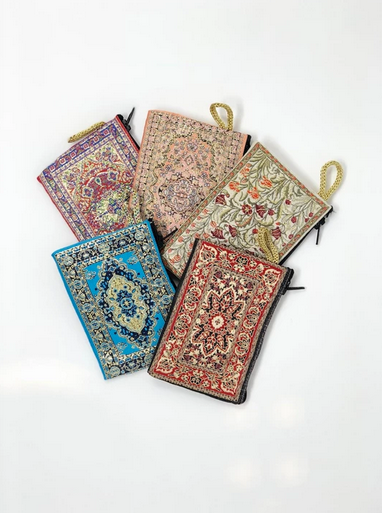 Turkish Embroidered Fabric Wallet, Small 4.5x3