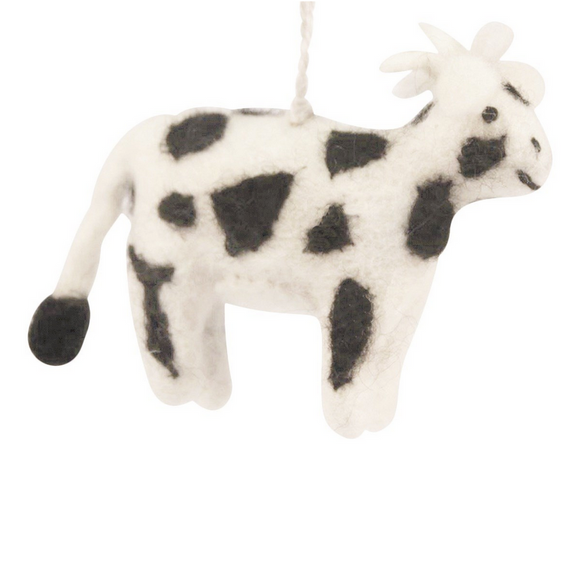 Hamro Felt Ornament, Farm Cow