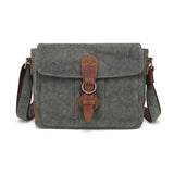 Tie-Dyed Cotton/Linen Shoulder Bag w/Leather Trim