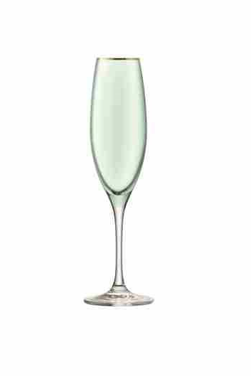LSA Sorbet Champagne Flutes, Melon Set of 2 225ml