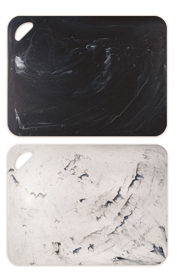 Marble Cutting Mat / Board, Black & White 11.4x15