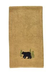 Park Designs Black Bear Terry Bath Towel 50x28"