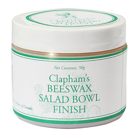 Clapham's Beeswax Salad Bowl Finish, 50g