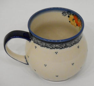 Mug, Potbelly, 330mL, Blue Dot Clusters