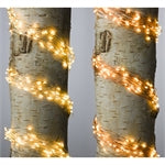 Firefly Bunch Lights, Copper/Silver Wire, 640 Warm White LED's, 6'5"L