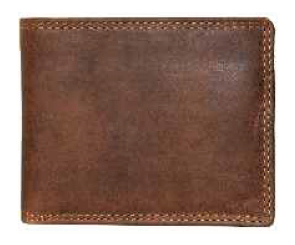 Rugged Earth Leather Wallet, Style 990011